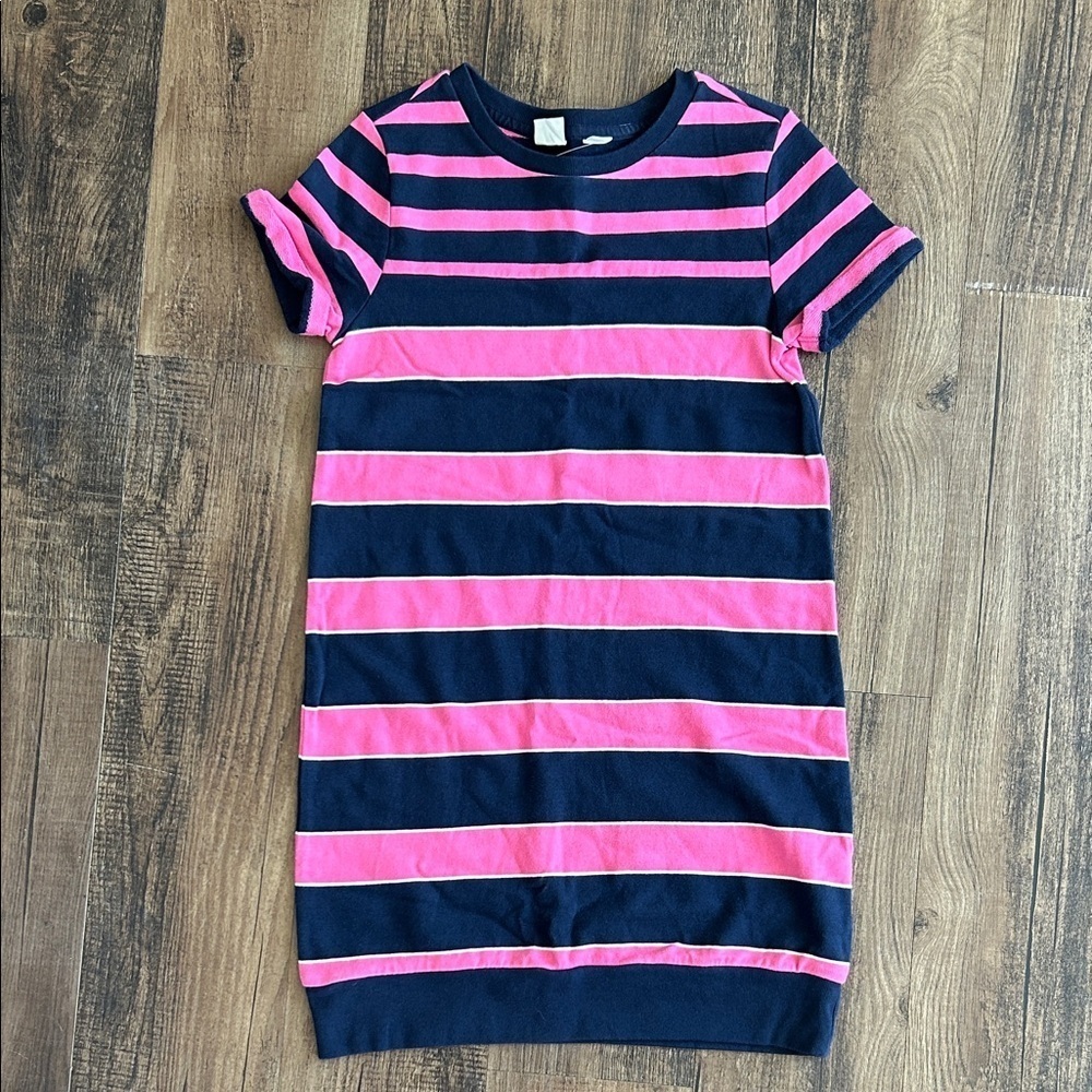 Striped Pink and Blue Kids jersey Dress